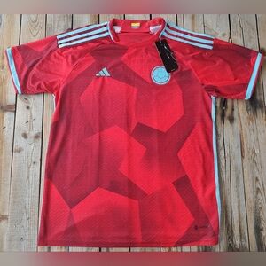 N/W/T Adidas Colombia 2018 World Cup home soccer jersey  men's size Large